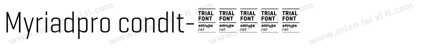 Myriadpro condlt字体转换